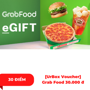 [UrBox Voucher] Grab Food 30.000 đ